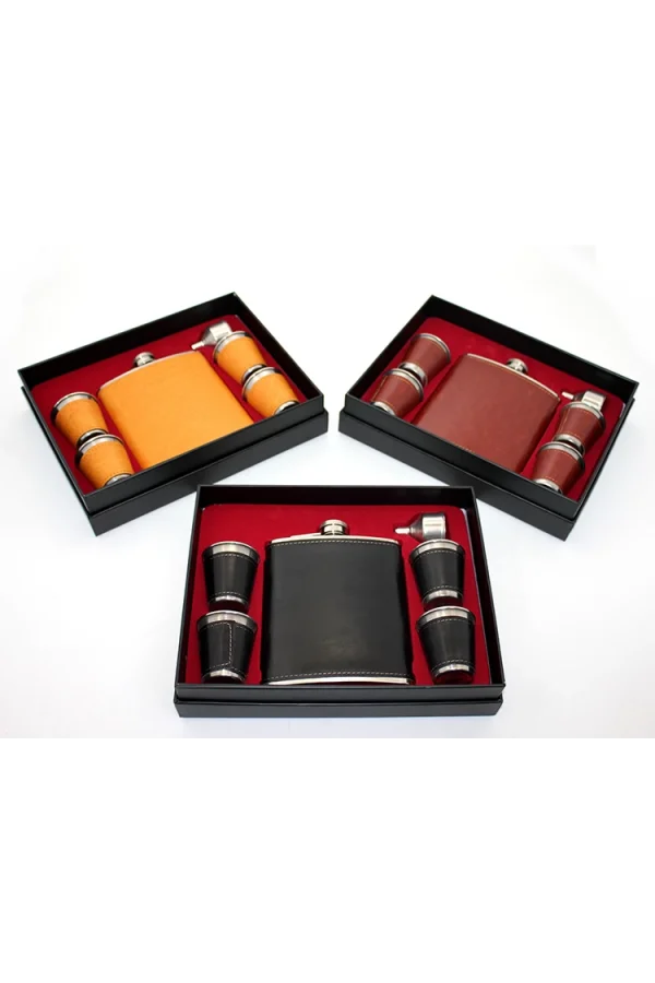 Derili 4 Shot Bardaklı Matara Seti