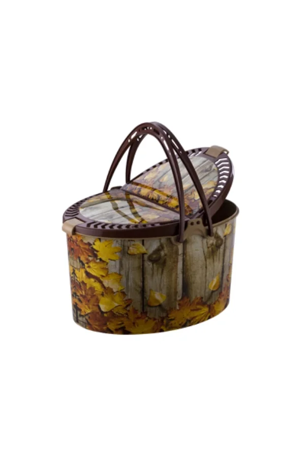 Desenli Piknik Sepeti