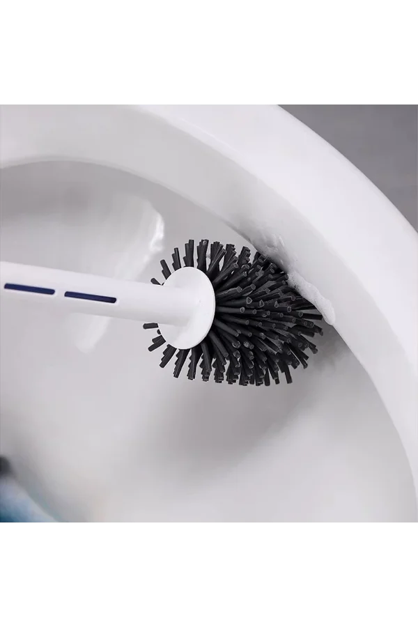 Deterjan Hazneli Silikon Tuvalet Fırçası