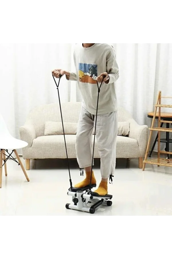 Direnç Lastikli Mini Stepper Egzersiz Aleti