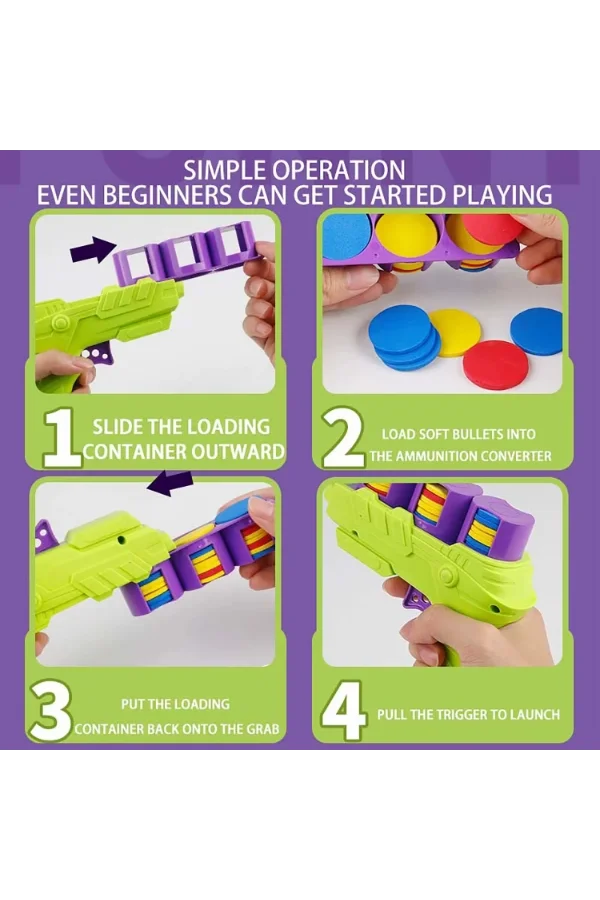 Disk Atan Oyuncak Tabanca