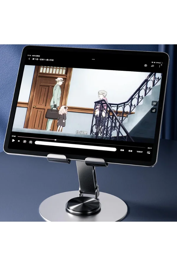 Dönebilir ve Katlanabilir Masaüstü Metal Telefon Tutucu