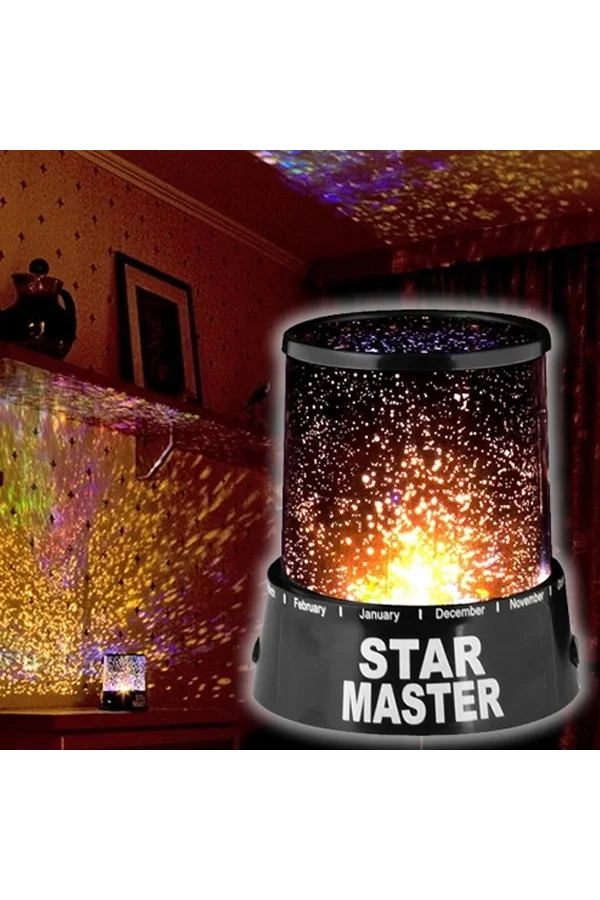 Duvara Işık Yıldız Yansıtan Star Master Gece Lambası