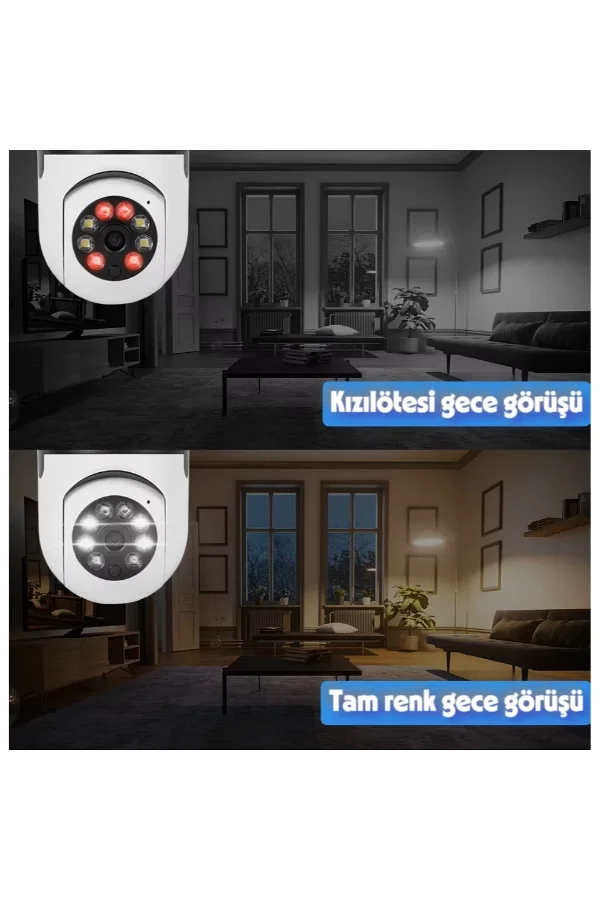 Duy Girişli Kablosuz Ampul Kamera