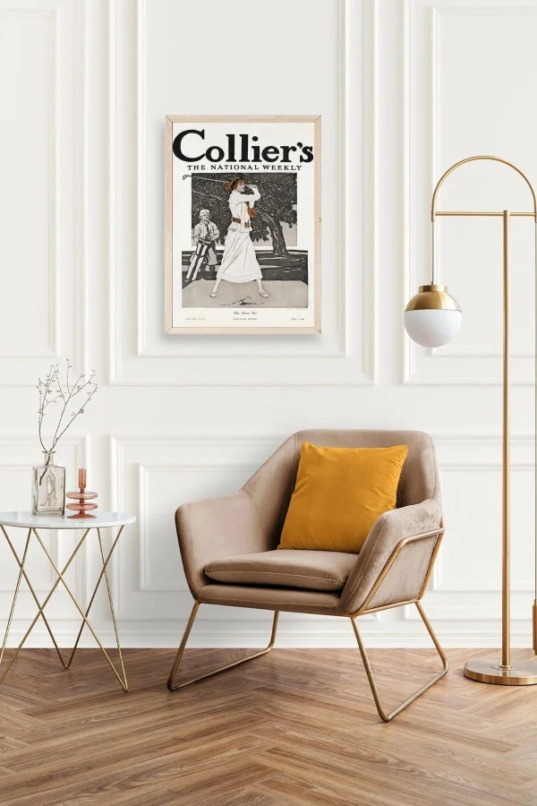 Edward Penfield Ahşap Çerçeveli Tablo