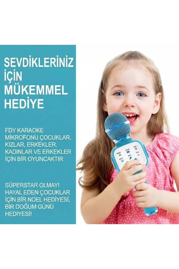 Eğlenceli Karaoke Mikrofonu - Çocuklar İçin