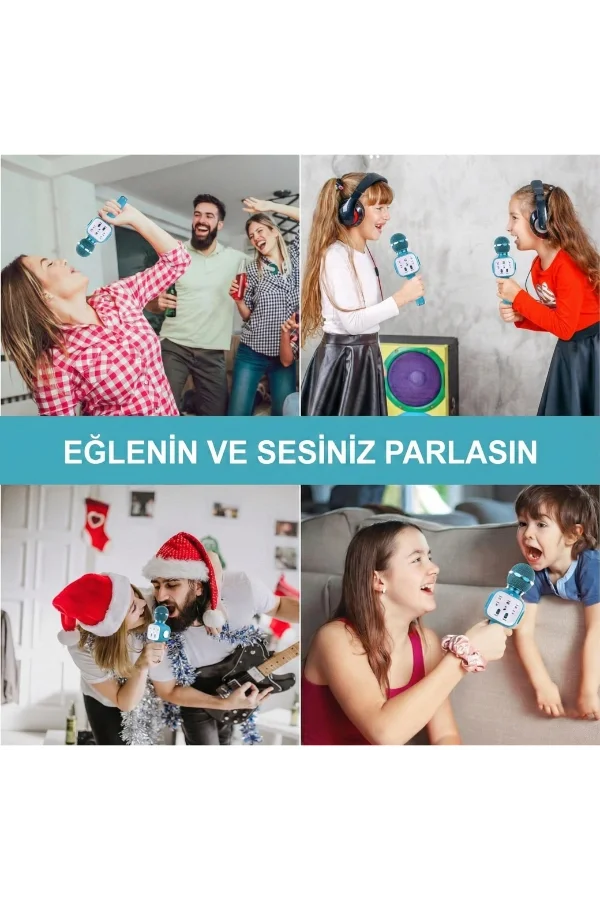 Eğlenceli Karaoke Mikrofonu - Çocuklar İçin