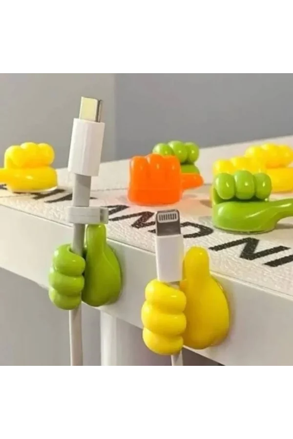 El Şeklinde Kablo Tutucu 10 Adet