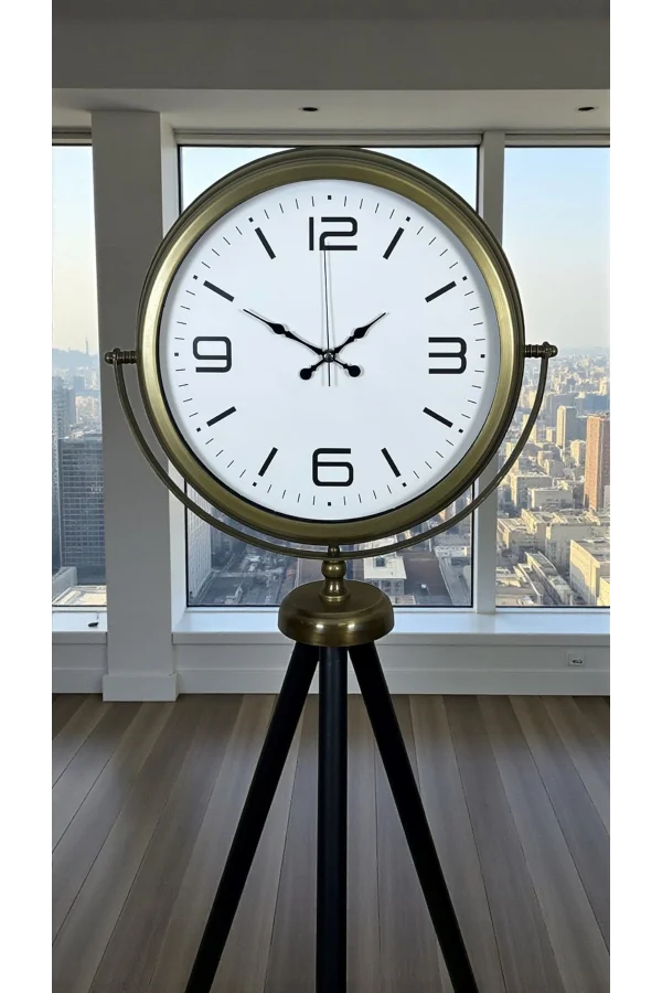 Elegant Vintage Tripod Ayaklı Saat