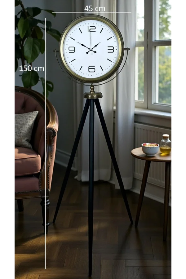 Elegant Vintage Tripod Ayaklı Saat