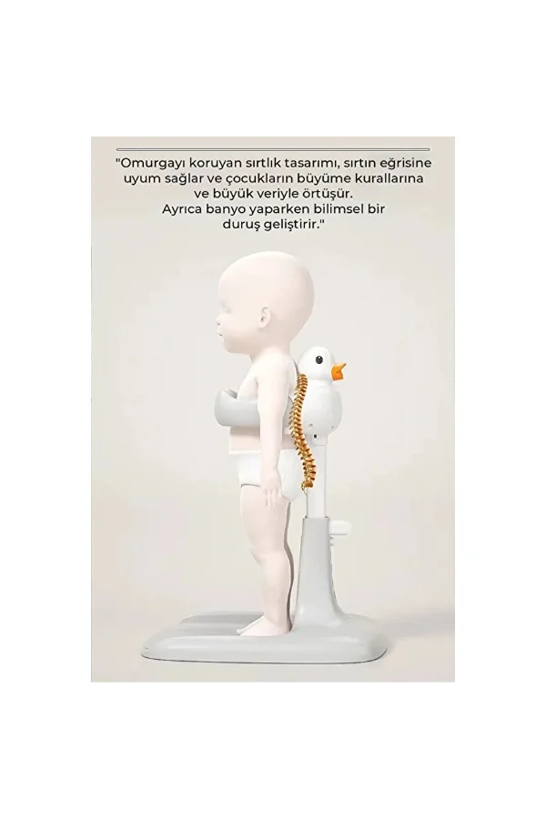 Ergonomik Ördekli Bebek Banyo Yıkama Yardımcısı