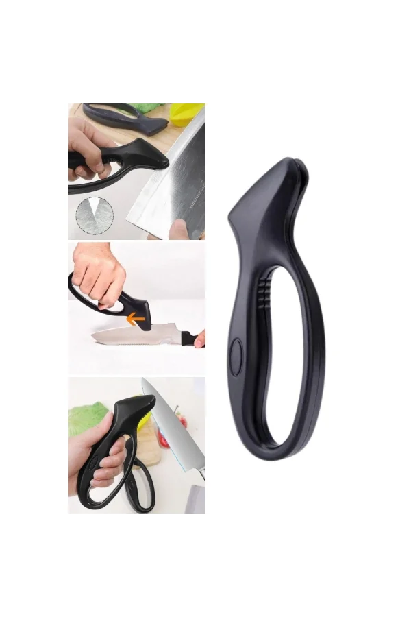 Ergonomik Paslanmaz Çelik Manuel Bıçak Bileme Aleti