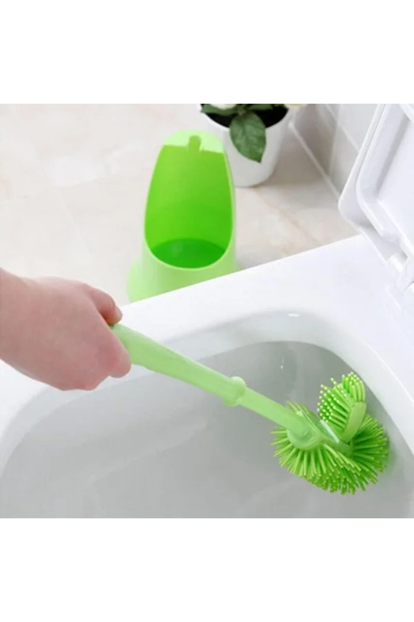 Ergonomik Silikon Tuvalet Fırçası