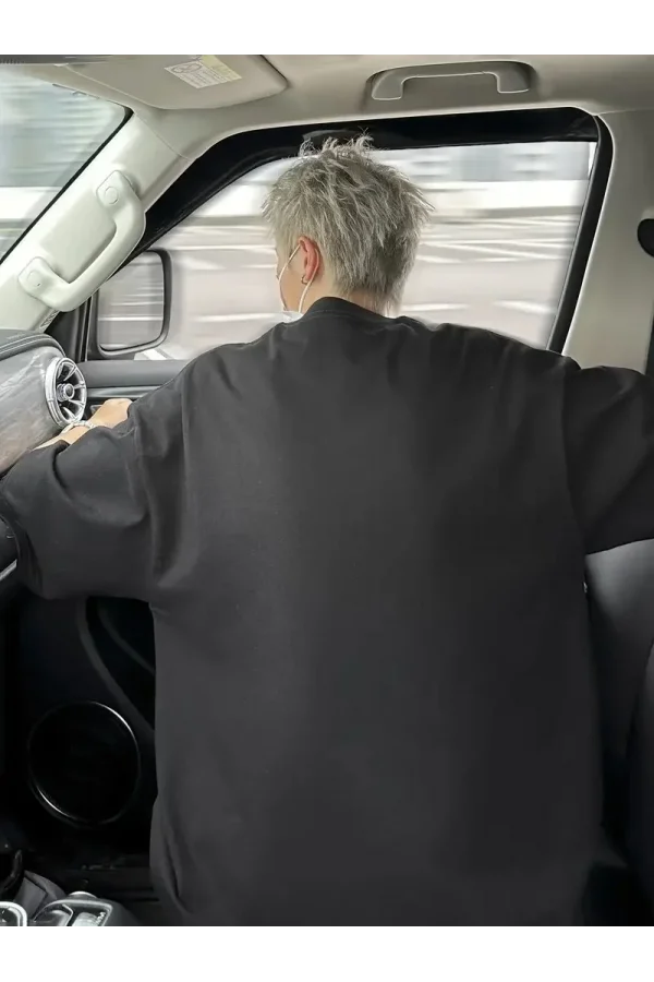 Erkekler için Siyah Tişört Grafik Genç Emo Vintage Gotik Rahat Büyük Beden Kısa Kollu Tişört Giysi Üst- Siyah