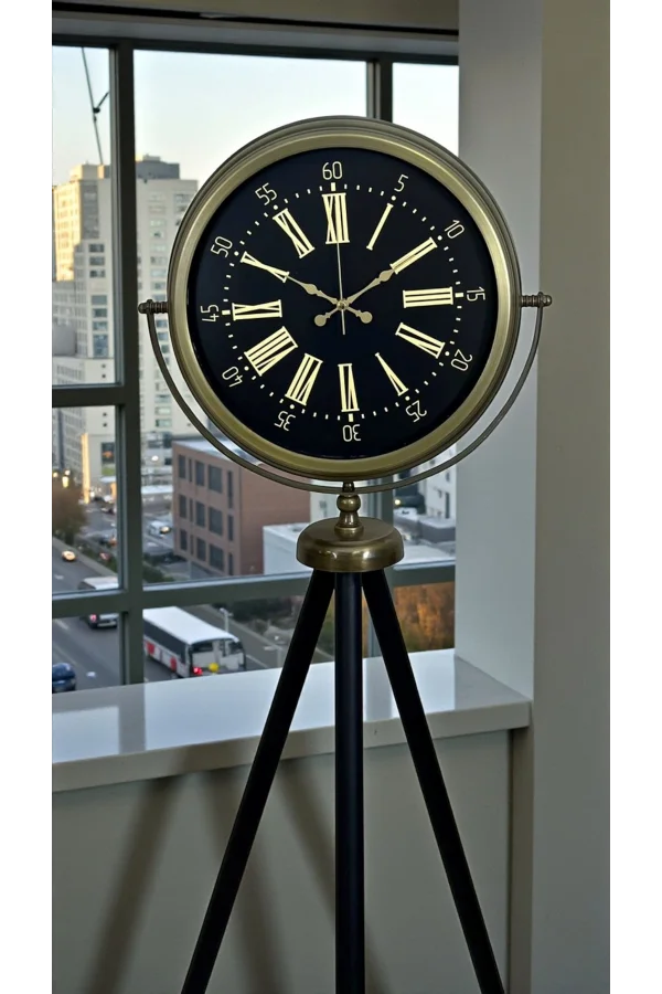 Eskitme İhtişam Tripod Ayaklı Saat