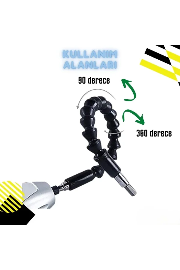 Esnek Şaftlı Tornavida Ucu Seti