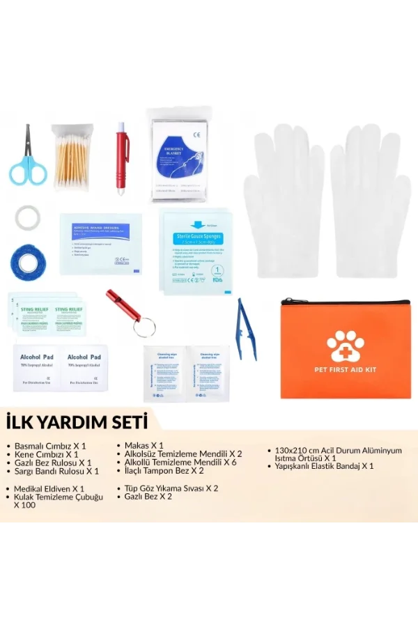 Evcil Hayvan İlk Yardım Seti Çantası