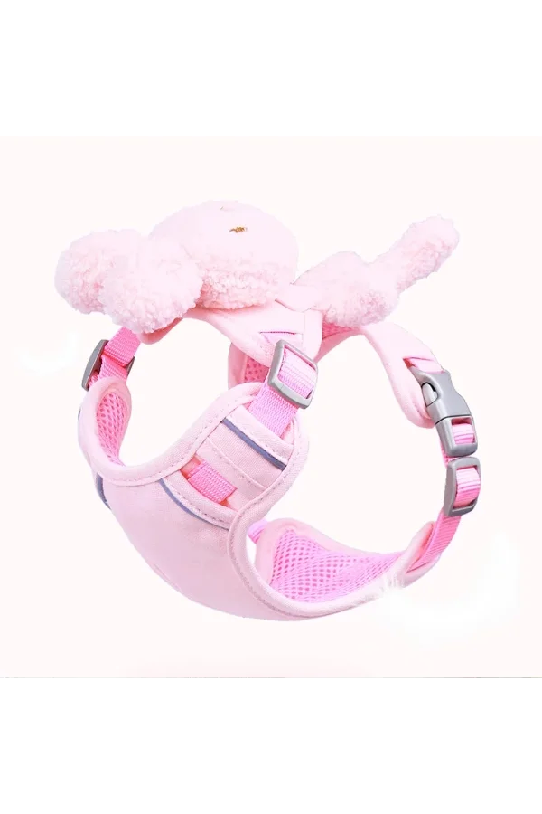 Evcil Hayvan Peluş Ayıcıklı Göğüs Gezdirme Tasması Set