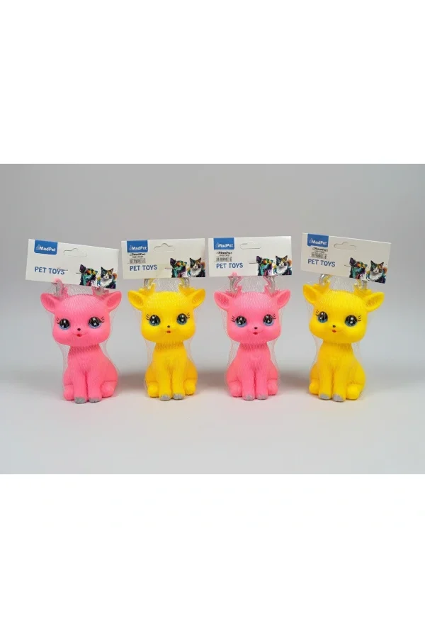 Evcil Hayvan Sesli Geyik Şeklinde Plastik Oyuncak