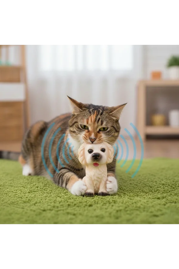 Evcil Hayvan Sesli Köpek Şeklinde Plastik Oyuncak