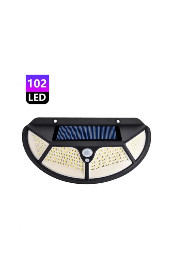 Fonksiyonel Sensörlü 102 Ledli Solar Bahçe Lambası