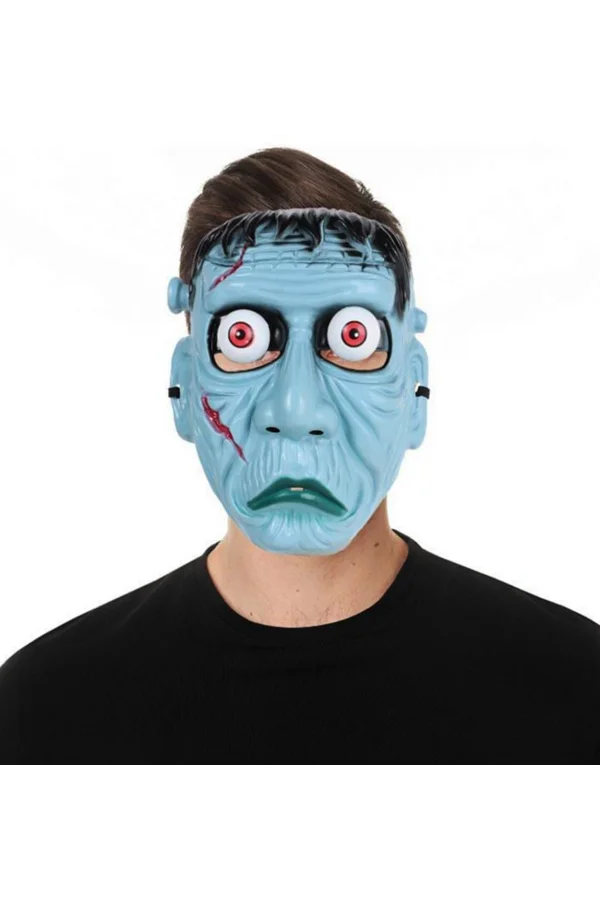 Frankenstein Temalı Sallanan Oynar Gözlü Maske