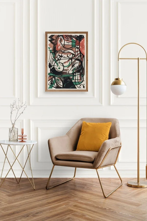 Franz Marc Ahşap Çerçeveli Tablo