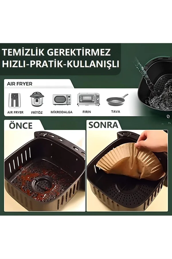 Fritöz Pişirme Kağıdı 50 Adet