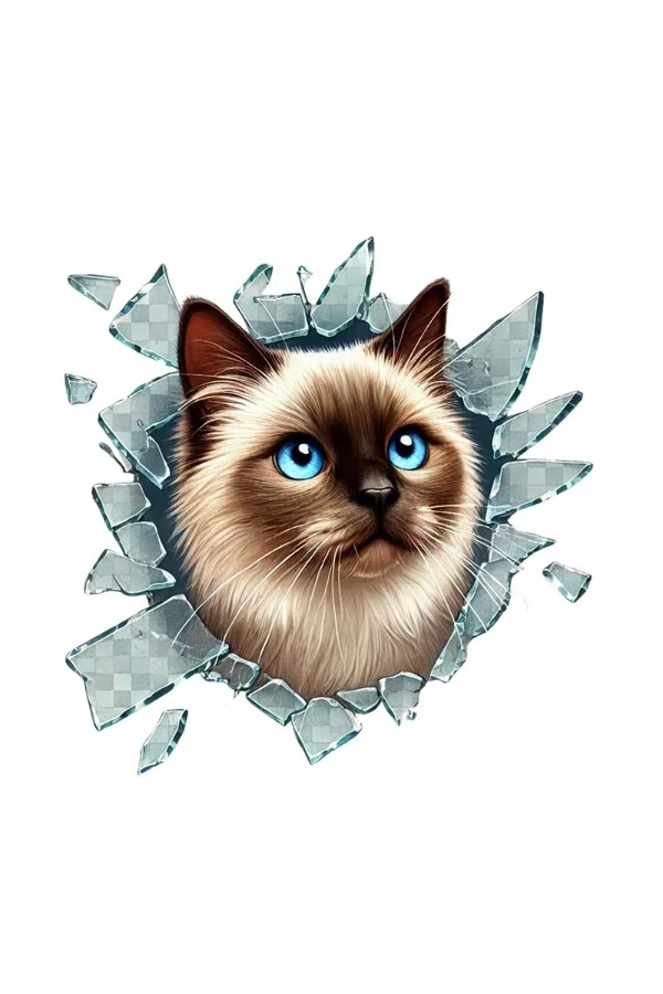 Fulcar Kedi Tasarımlı Araç Stickerı