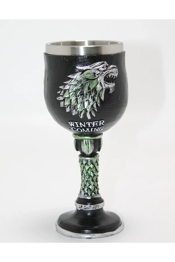 Game Of Thrones House Stark 3D Kabartmalı Çelik Kadeh Bardak