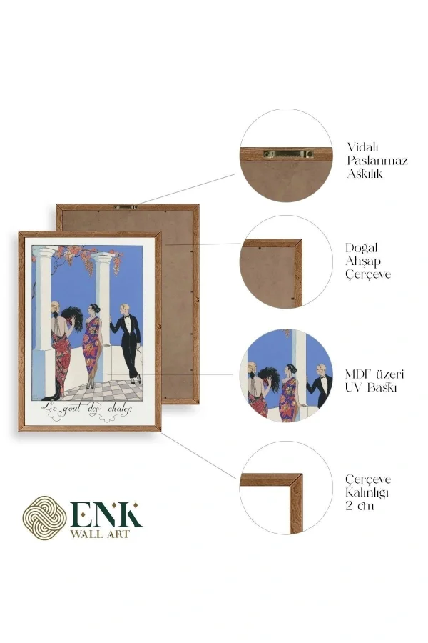 George Barbier Ahşap Çerçeveli Tablo