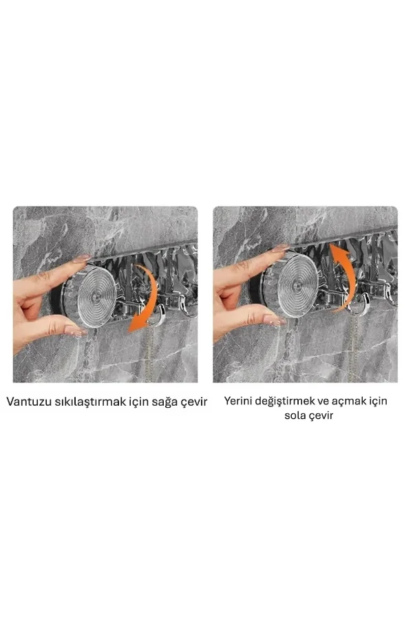 Güçlü Lüks Vantuzlu Askılık