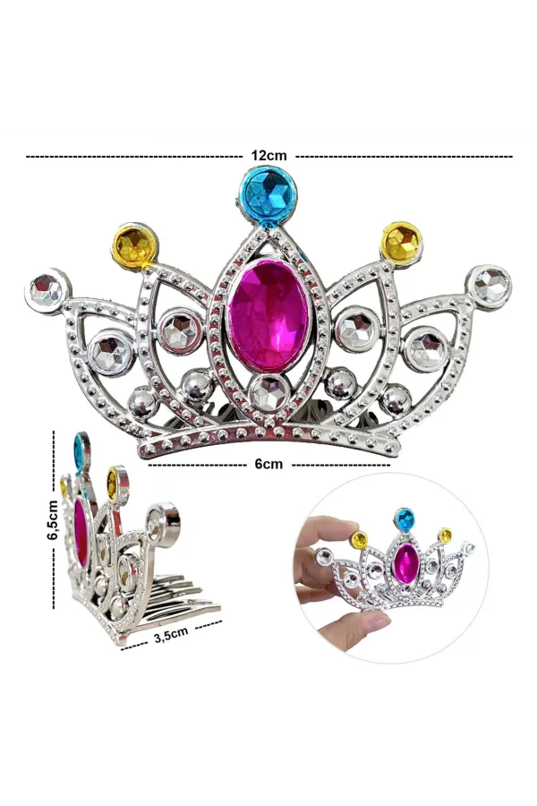 Gümüş Taraklı Prenses Tacı 2 No