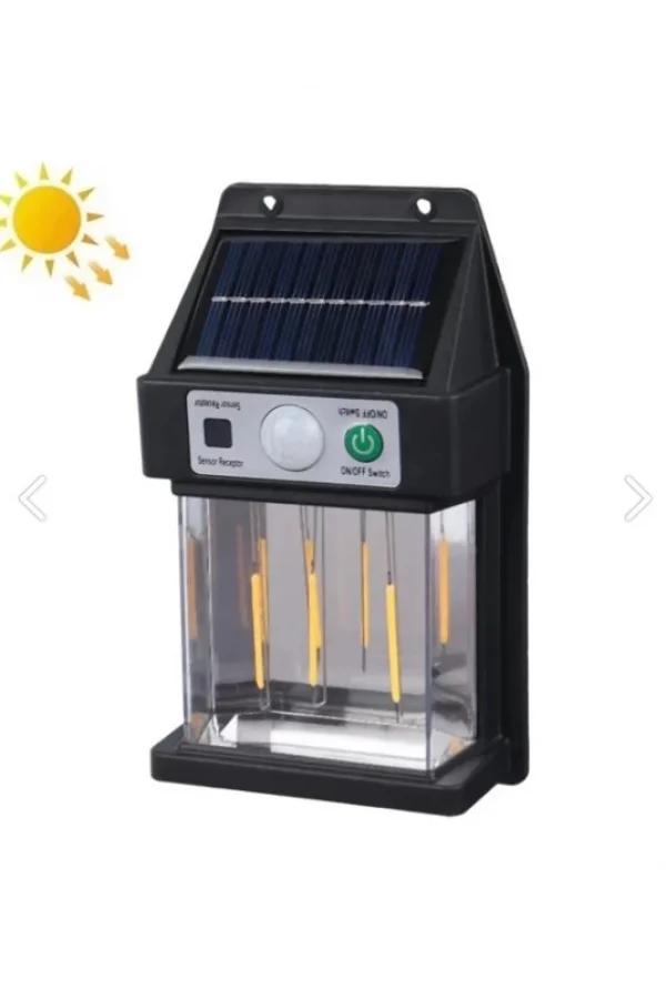Güneş Enerjili Hareket Sensörlü Duvar Lambası