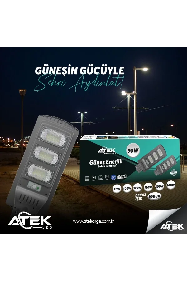 Güneş Enerjili Sokak Lambası 120 W