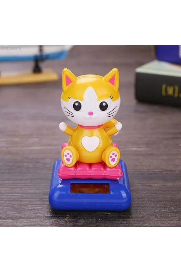 Güneş Enerjili Solar Sallanan Kedi