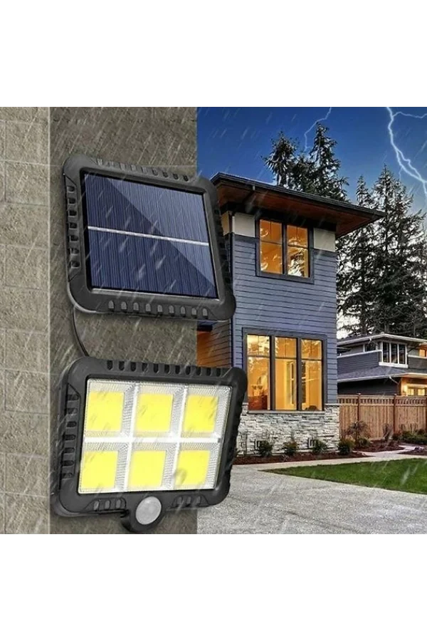 Güneş Enerjisi Panelli 6 LED Bahçe Aydınlatma