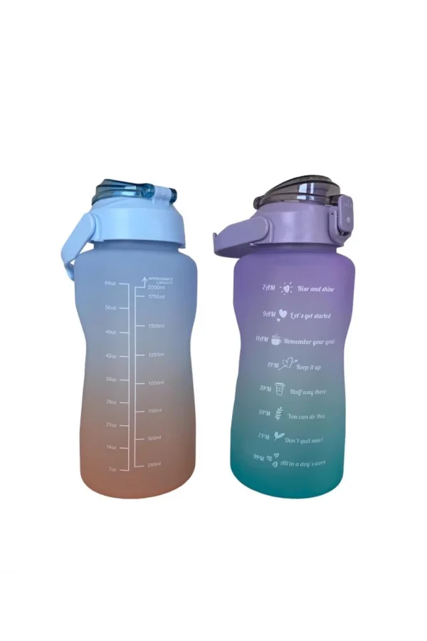 Günlük Motivasyon Su Matarası 2 Litre