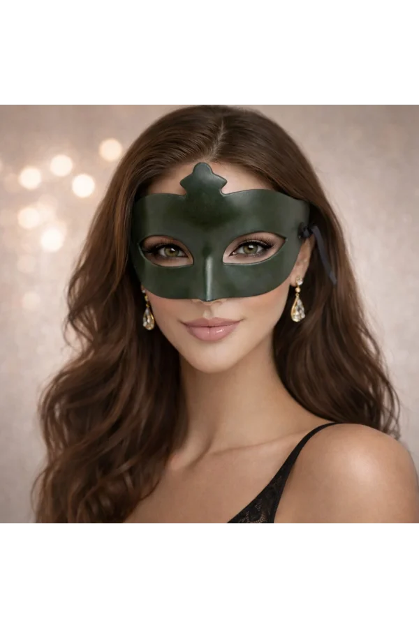 Haki Yeşil Gizemli Masquerade Balo Maskesi