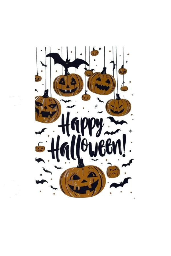 Halloween Temalı Balkabaklı Duvar Sticker Seti