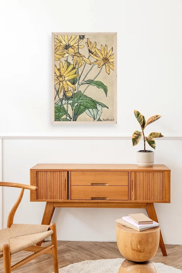 Hannah Borger Ahşap Çerçeveli Tablo