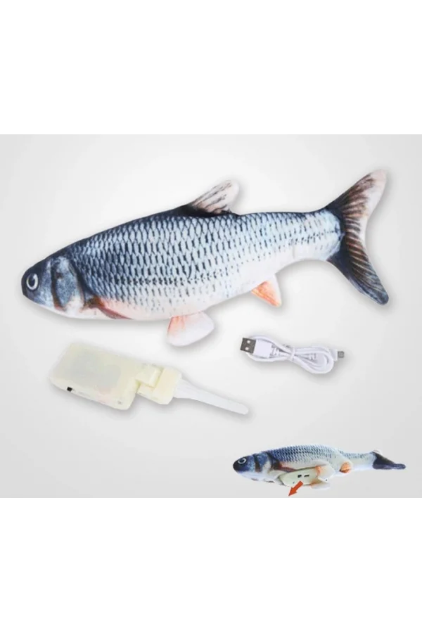 Hareketli Balık Kedi Oyuncağı Şarjlı