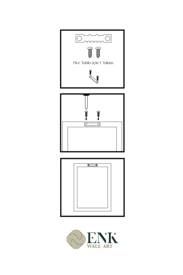 Harmony Üçlü Ahşap Çerçeveli Tablo