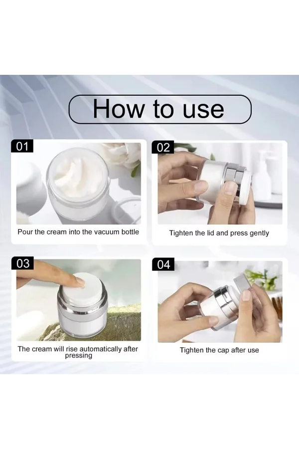 Hava Almayan Losyon Kavanozu 50 Ml