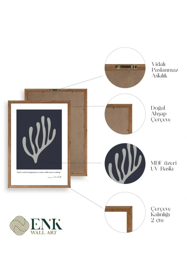 Henri Matisse Ahşap Çerçeveli Tablo