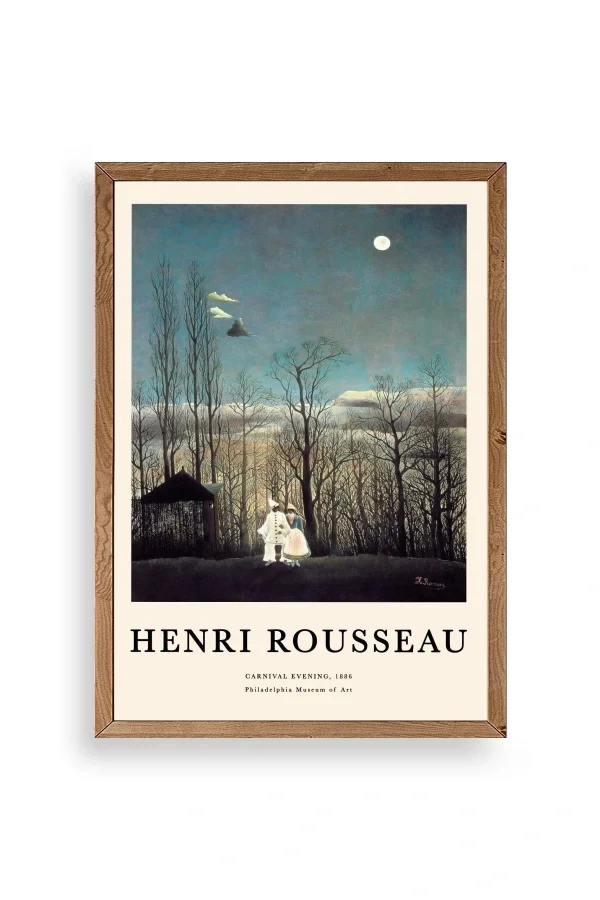Henri Rousseau Ahşap Çerçeveli Tablo