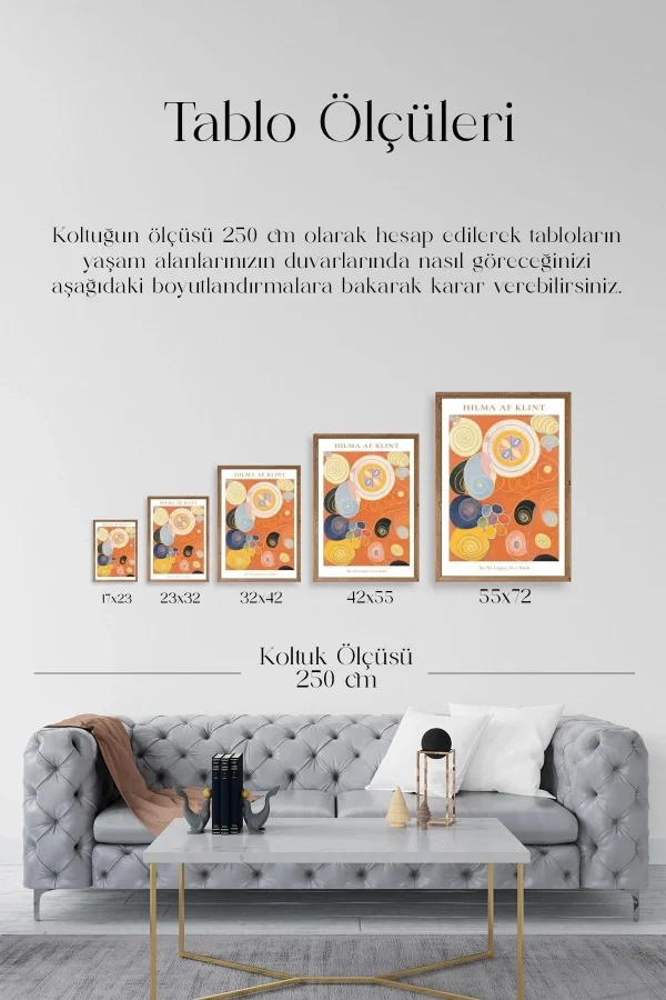 Hilma Af Klint Ahşap Çerçeveli Tablo