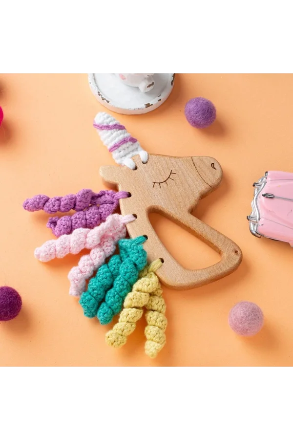 Hobi Baby Ahtapot Figürlü Organik Ahşap Diş Kaşıyı