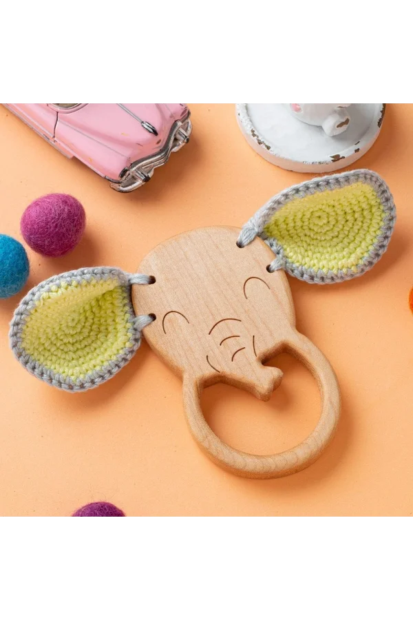 Hobi Baby Ahtapot Figürlü Organik Ahşap Diş Kaşıyı