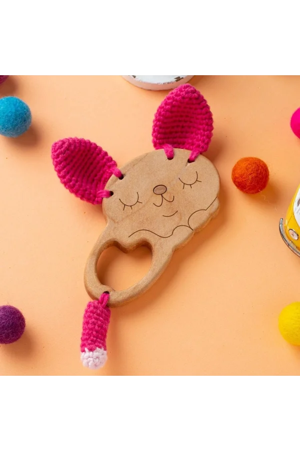 Hobi Baby Ceylan Figürlü Organik Ahşap Diş Kaşıyıc